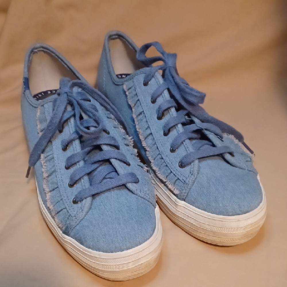 Wonens Ruffle Denim Keds